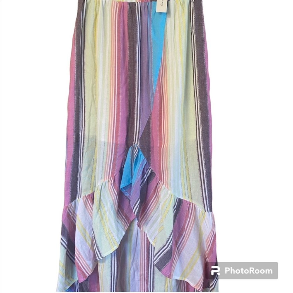 NWT Multicolored stripe skirt